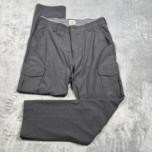 Zero Foxtrot Lite Tech Cargo Pants Mens 36x32 Gray Stretch Tactical Skull EUC